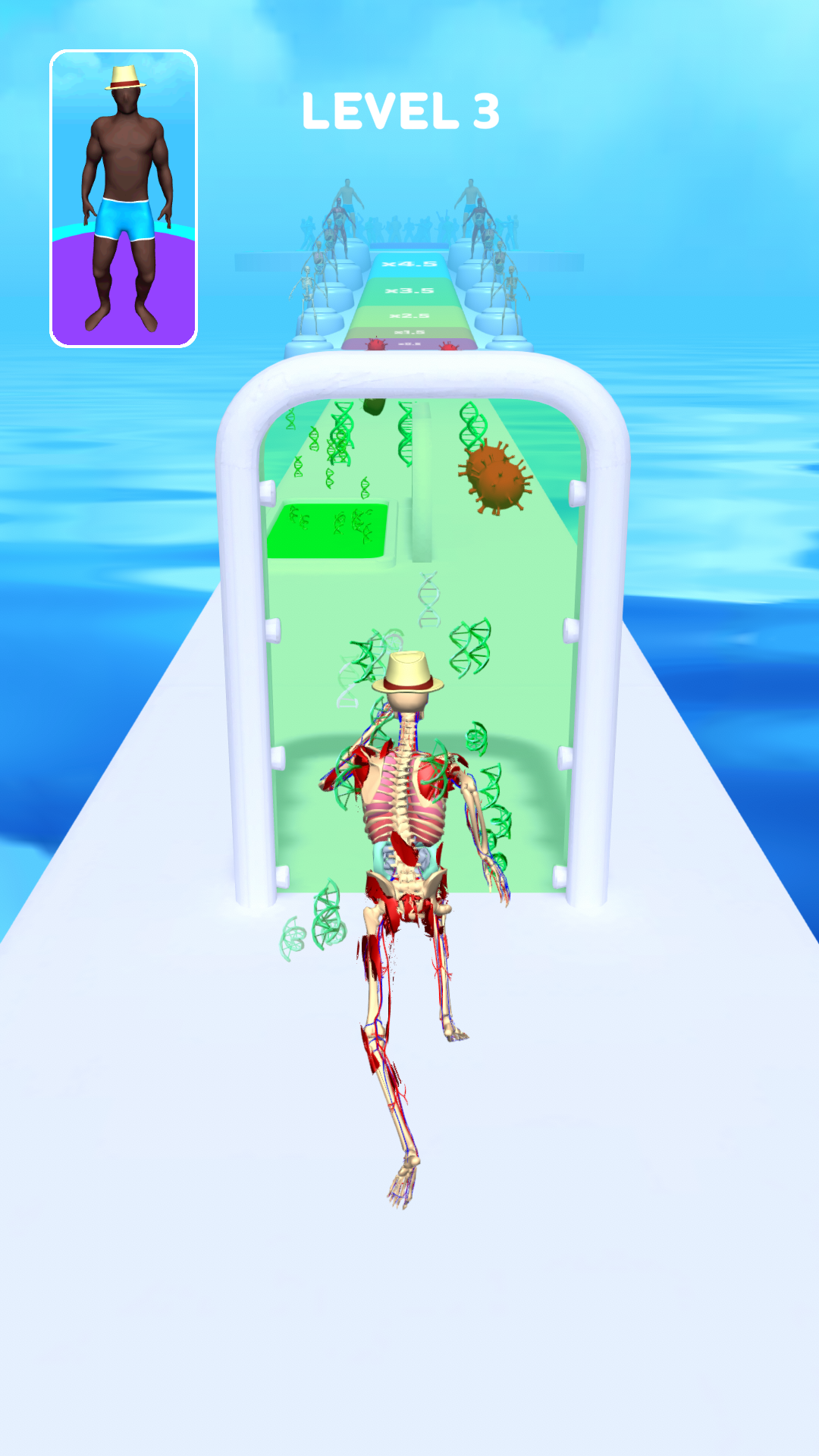 اسکرین شات 2 بازی DNA Run 3D - Human Race Games