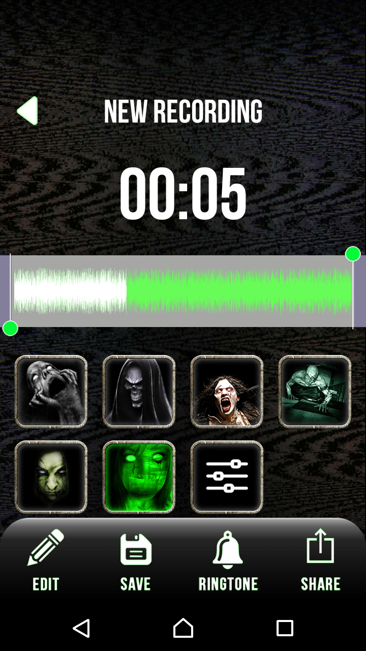 اسکرین شات 6 برنامه Scary Voice Changer & Recorder