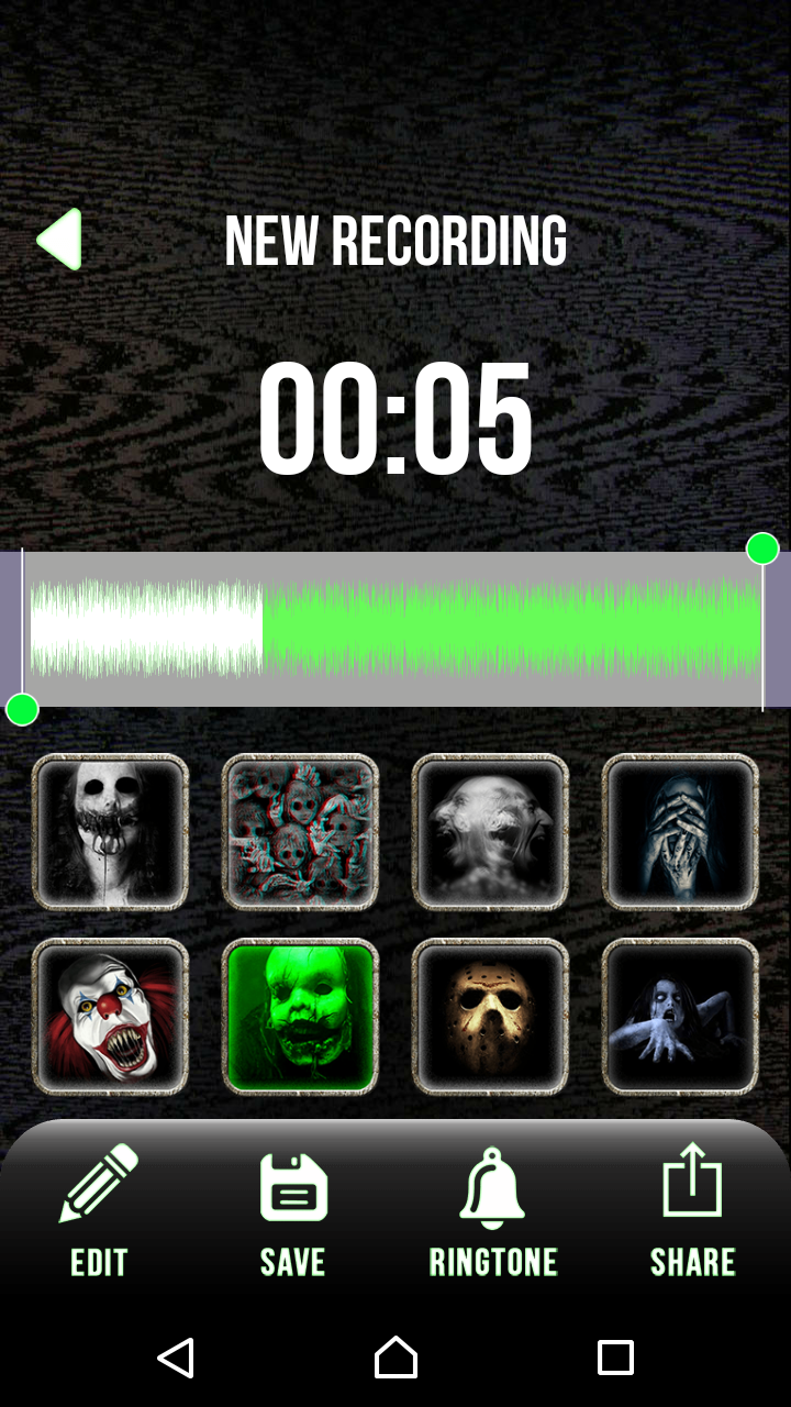 اسکرین شات 4 برنامه Scary Voice Changer & Recorder