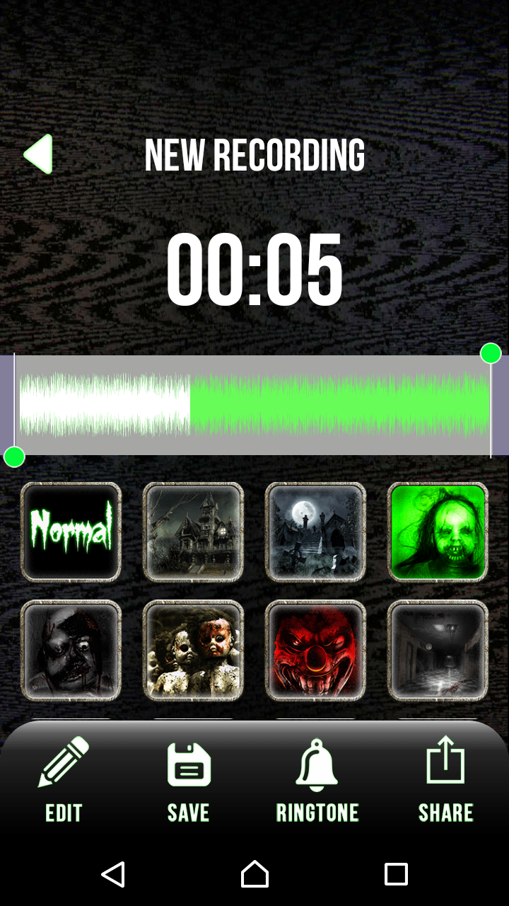اسکرین شات 2 برنامه Scary Voice Changer & Recorder