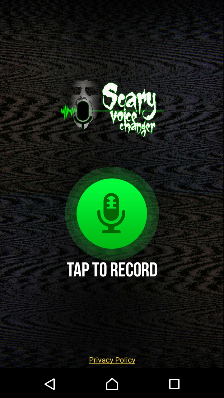 اسکرین شات 1 برنامه Scary Voice Changer & Recorder