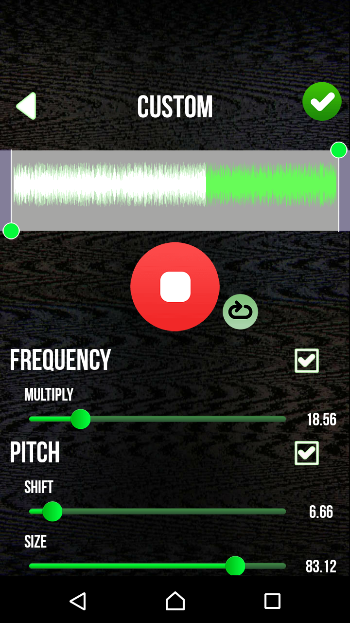 اسکرین شات 3 برنامه Scary Voice Changer & Recorder