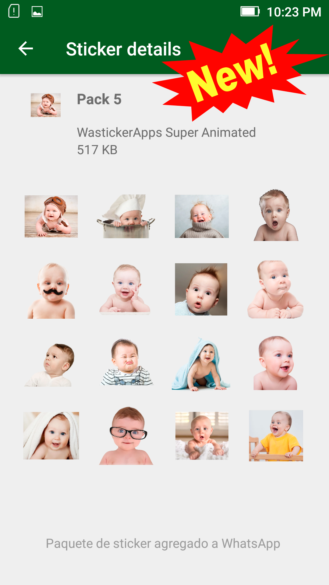 اسکرین شات 1 برنامه Baby Memes WASticker