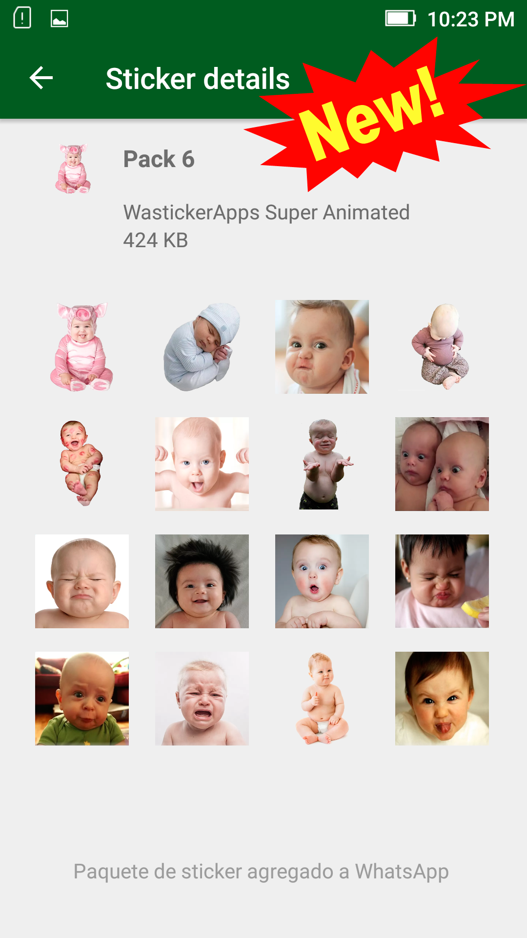 اسکرین شات 2 برنامه Baby Memes WASticker