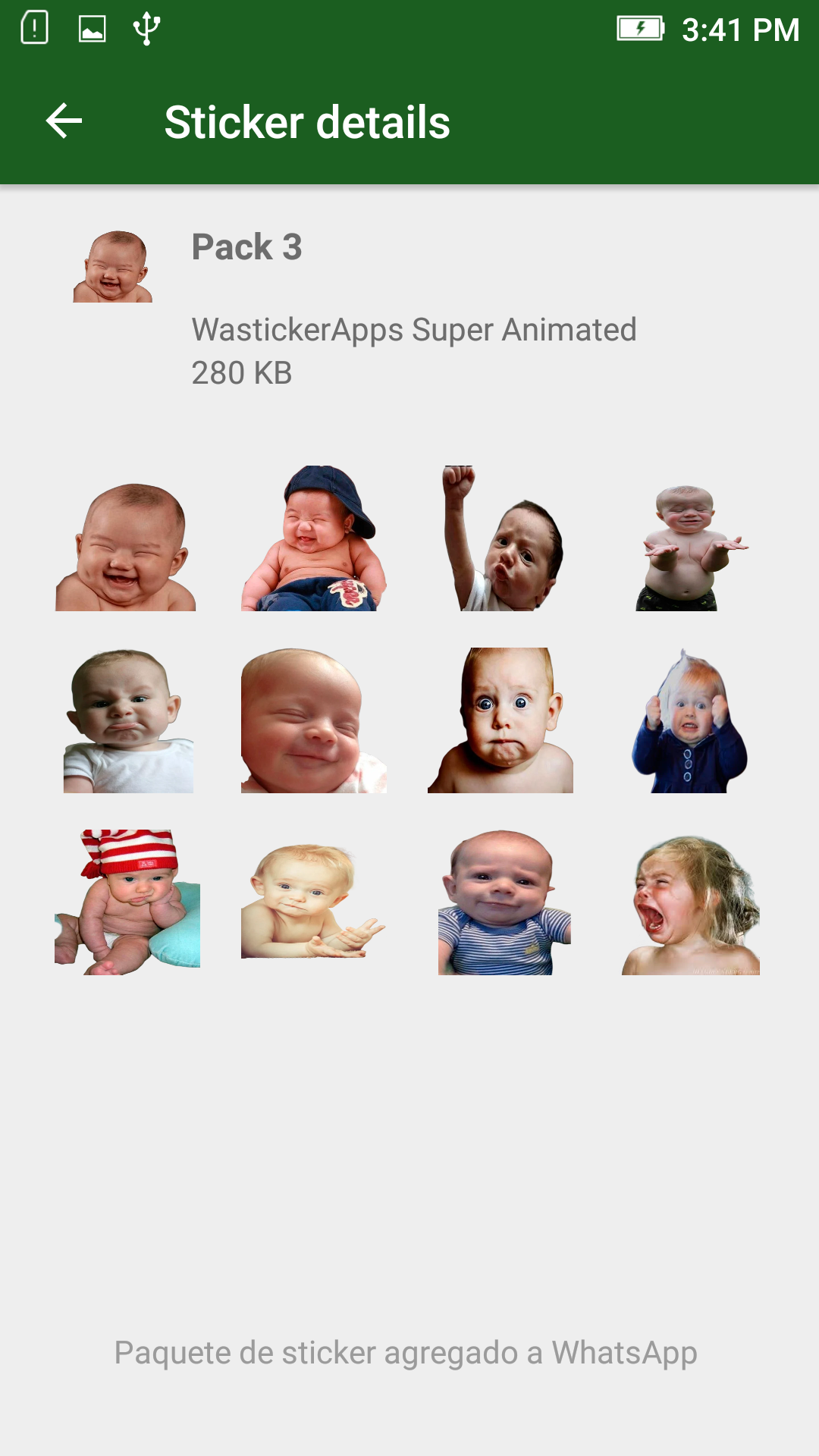 اسکرین شات 6 برنامه Baby Memes WASticker