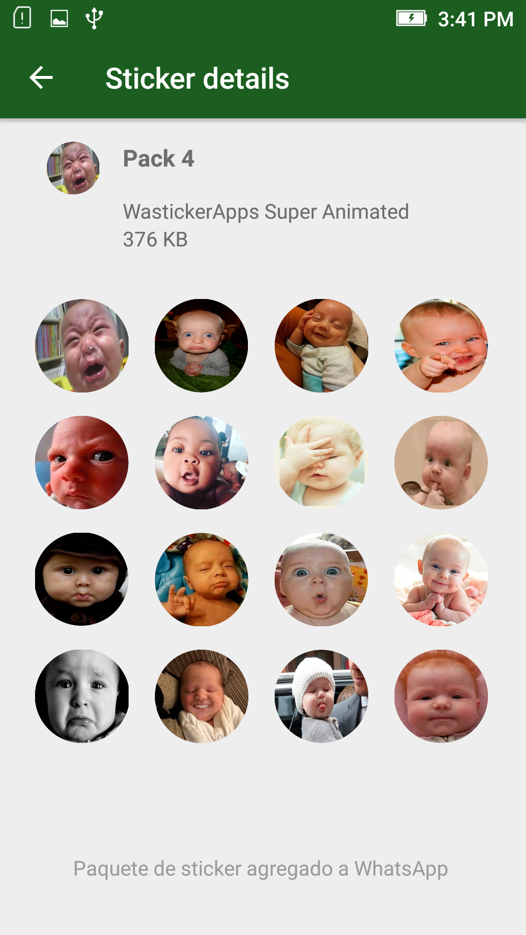 اسکرین شات 7 برنامه Baby Memes WASticker