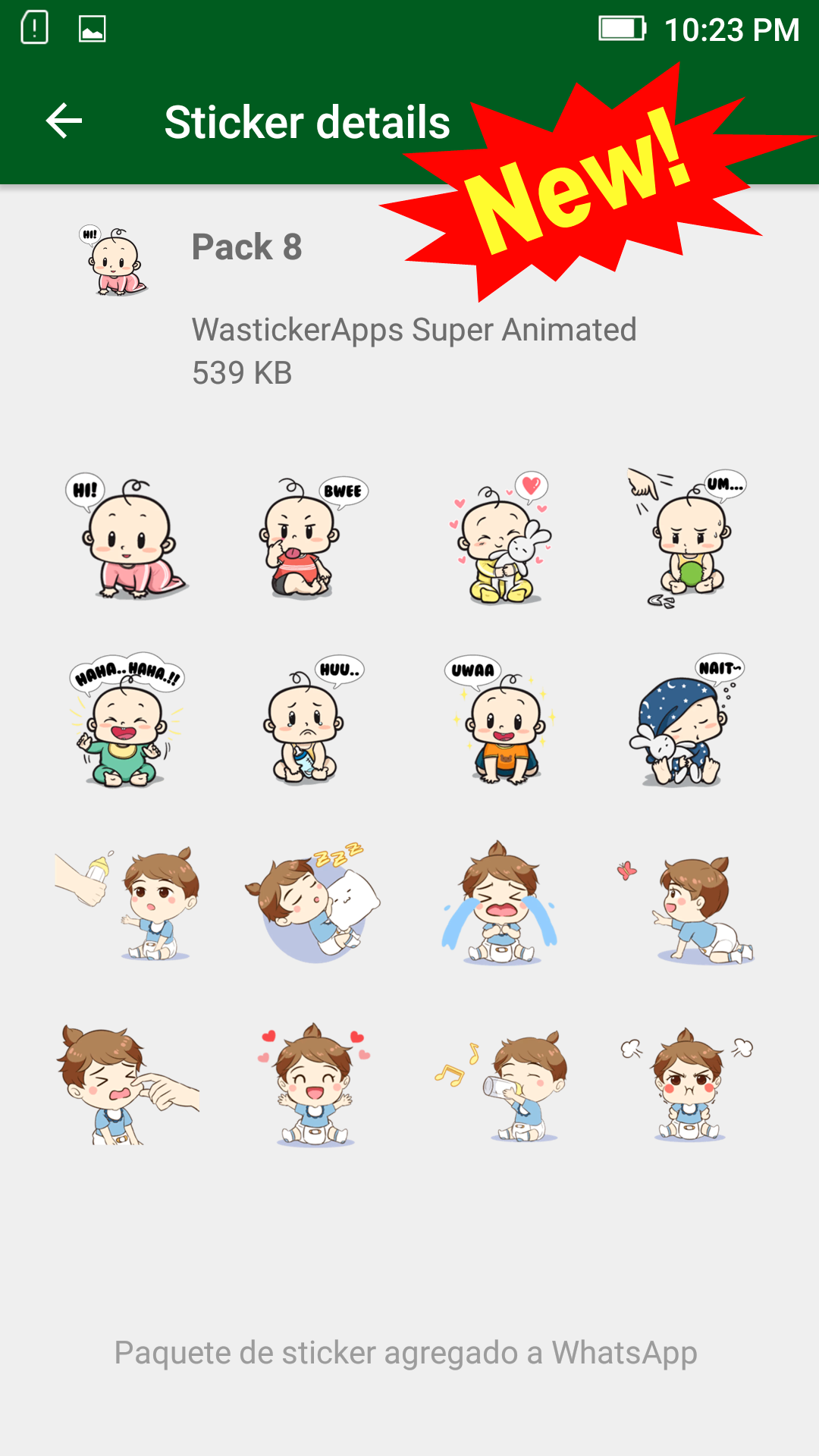 اسکرین شات 8 برنامه Baby Memes WASticker