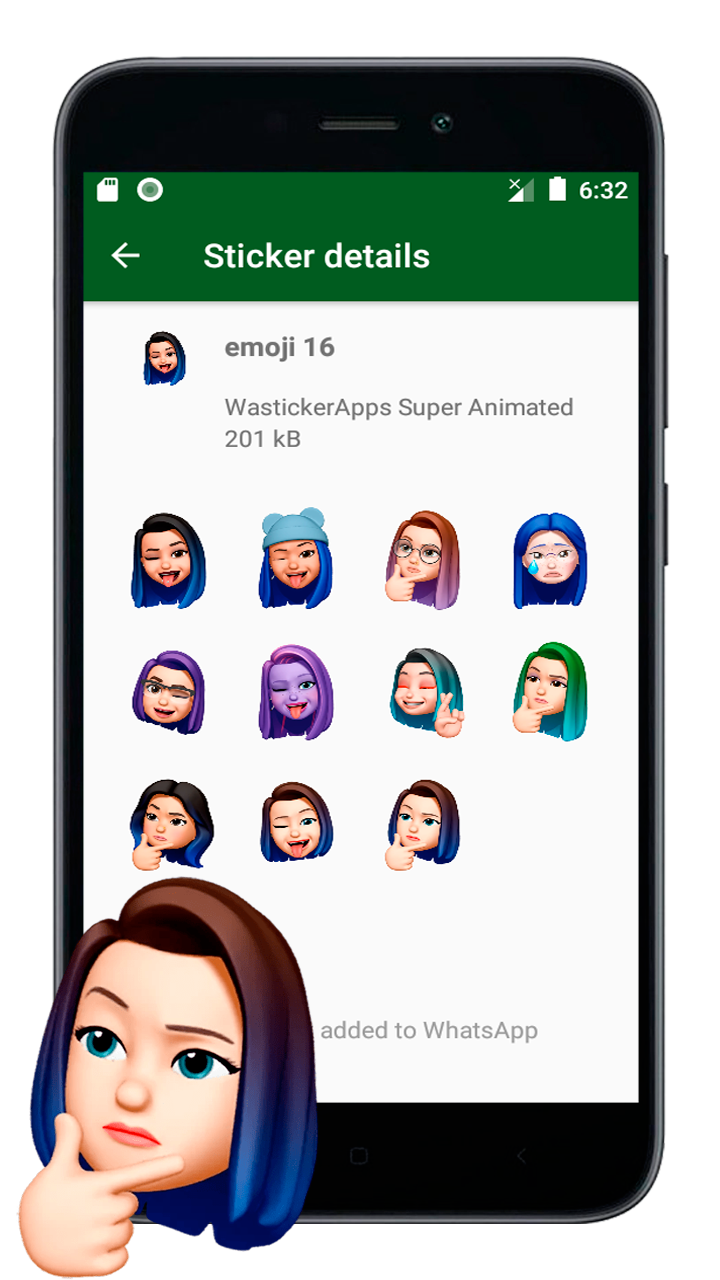 اسکرین شات 3 برنامه Emojis Memes 3D WASticker