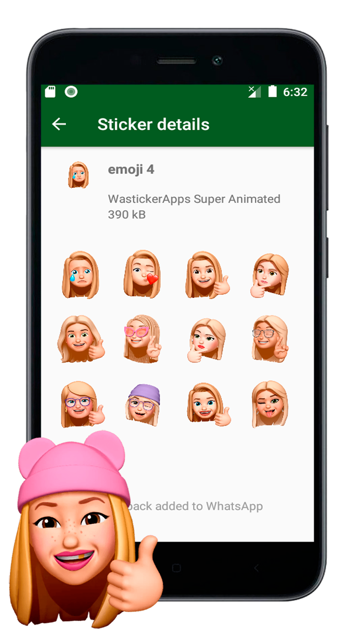 اسکرین شات 1 برنامه Emojis Memes 3D WASticker