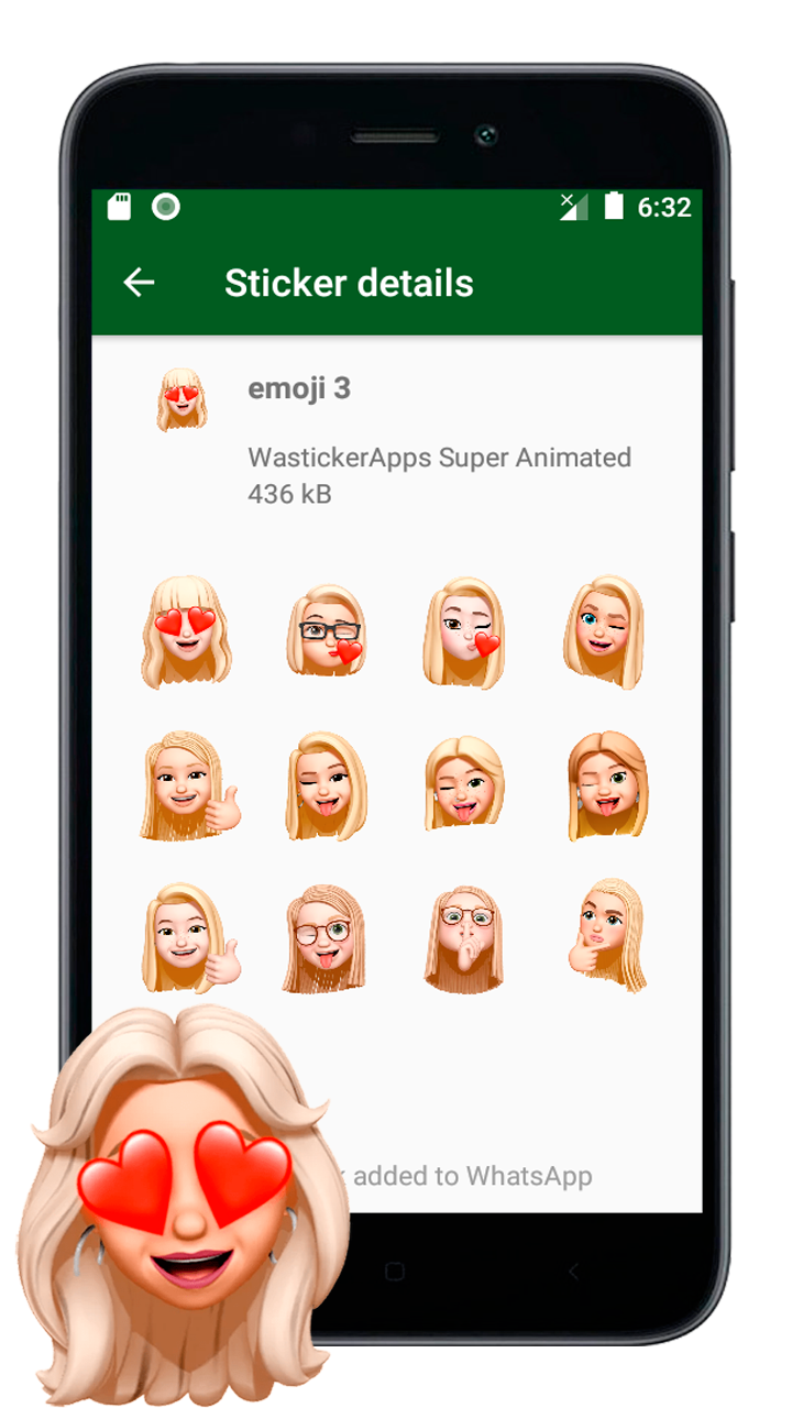 اسکرین شات 5 برنامه Emojis Memes 3D WASticker