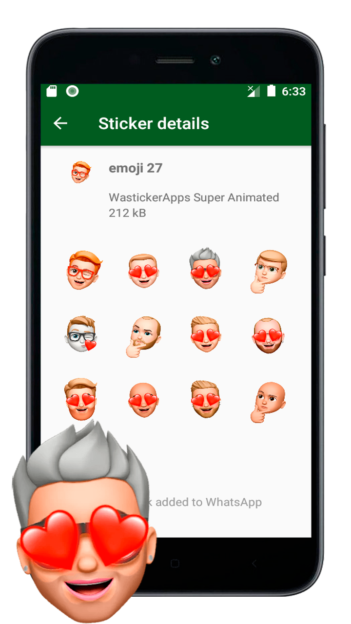 اسکرین شات 4 برنامه Emojis Memes 3D WASticker