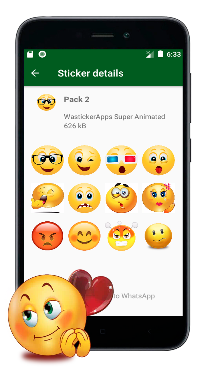 اسکرین شات 8 برنامه Emojis Memes 3D WASticker