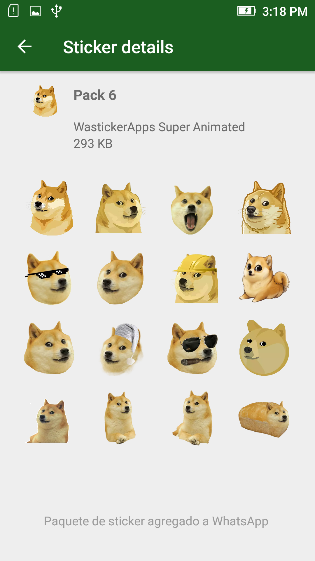 اسکرین شات 2 برنامه Dog Memes WAsticker