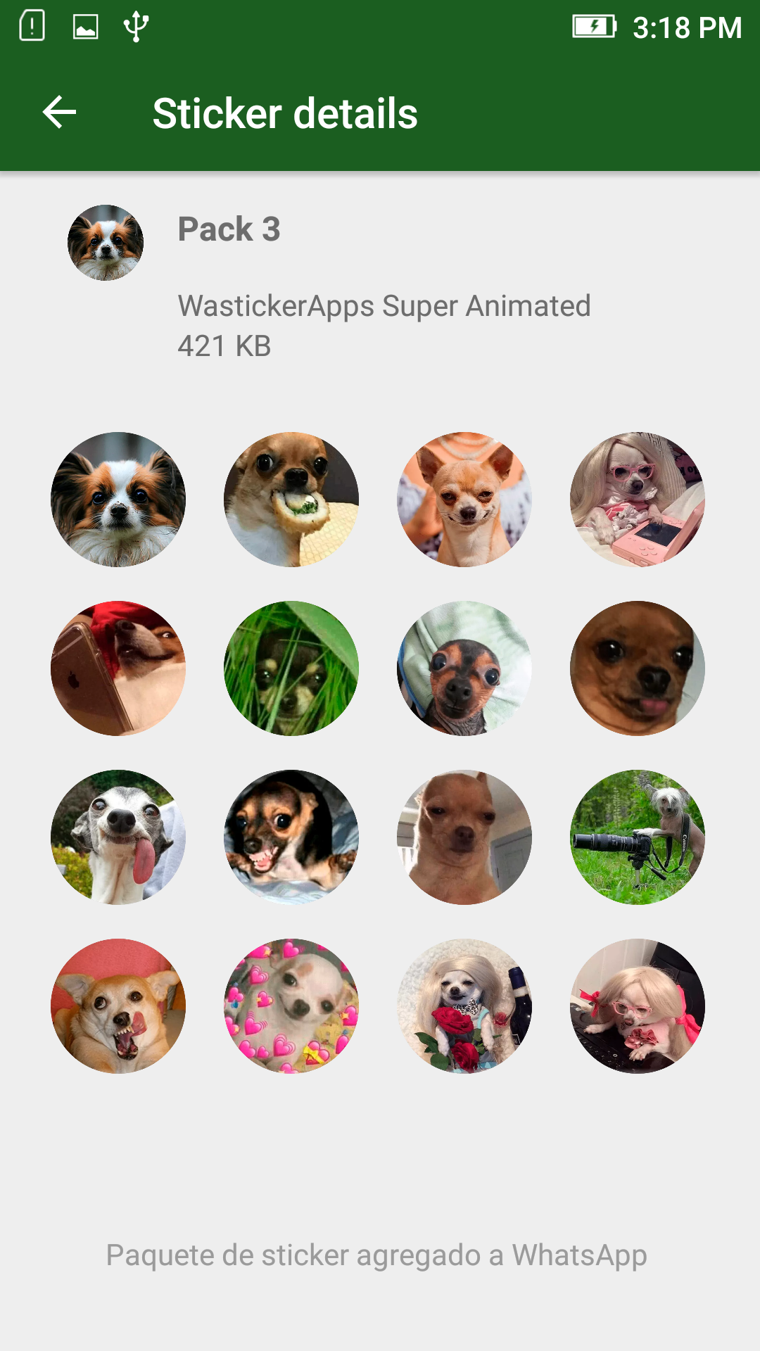 اسکرین شات 5 برنامه Dog Memes WAsticker