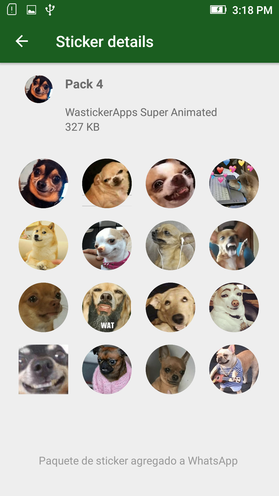 اسکرین شات 6 برنامه Dog Memes WAsticker