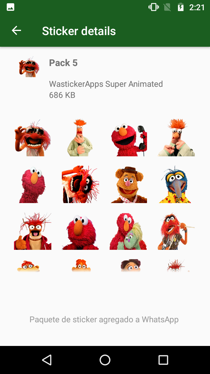 اسکرین شات 4 برنامه Kermit Memes WASticker