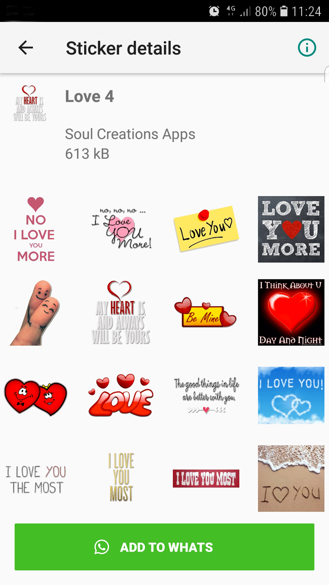 اسکرین شات 7 برنامه WASticker - Love romantic