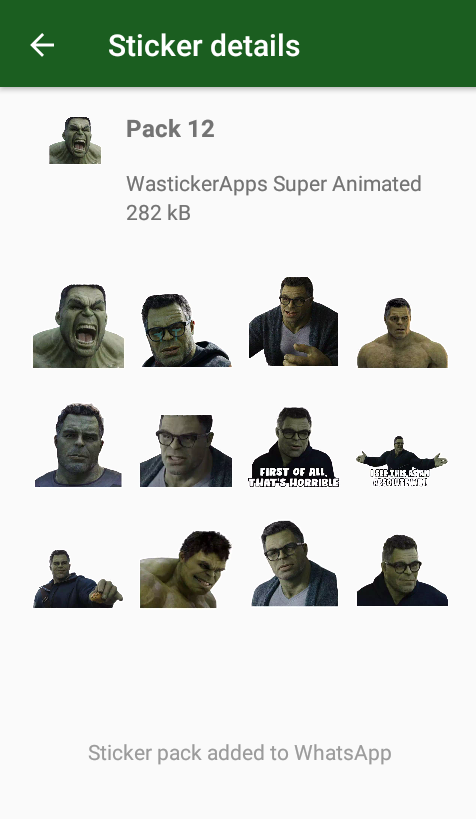اسکرین شات 6 برنامه Animated Superheroes WASticker
