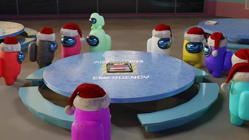 اسکرین شات 2 بازی Among Christmas - Among us in 3D