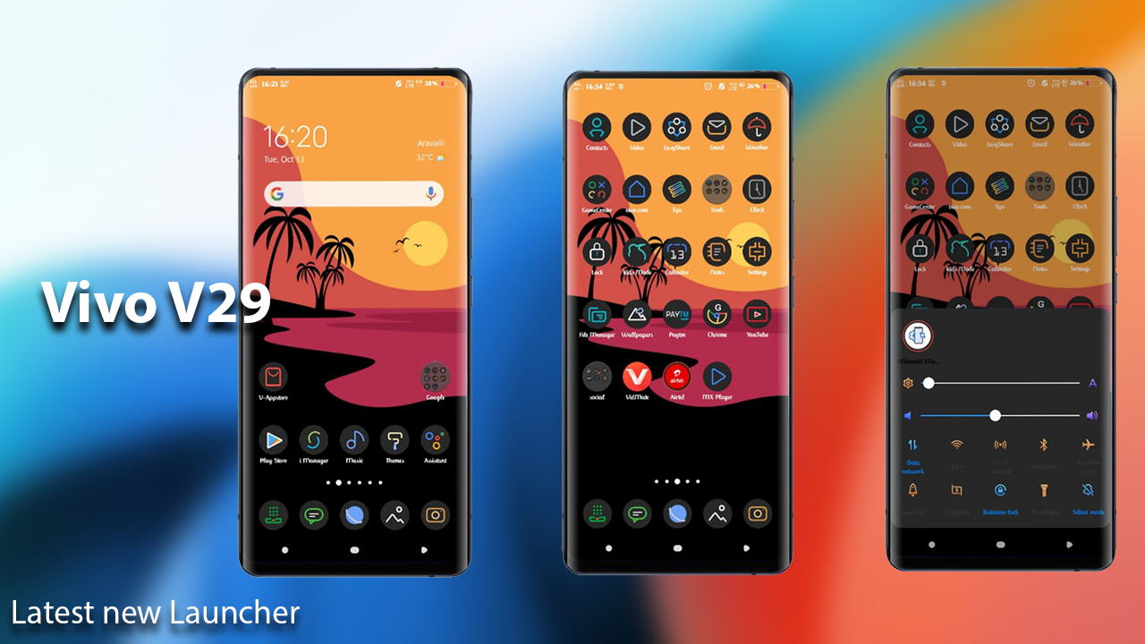 اسکرین شات 3 برنامه Vivo V29 Launcher & Wallpapers
