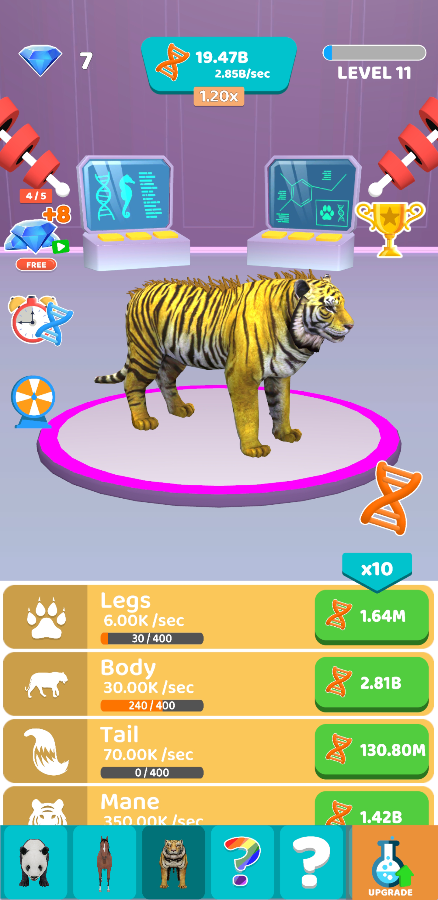 اسکرین شات 2 بازی Idle Animal Evolution - AI