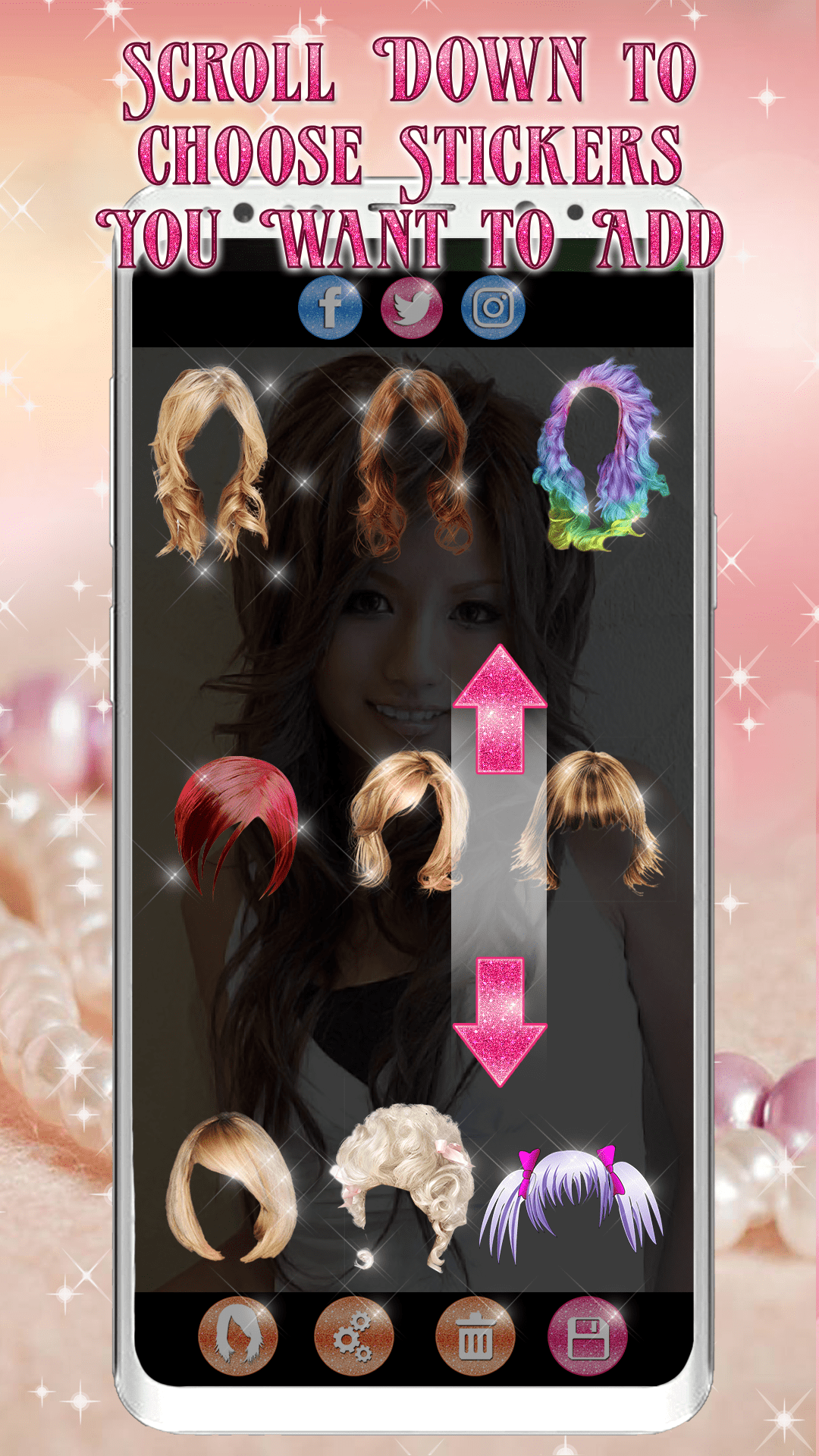 اسکرین شات 2 برنامه Women HairStyles Photo Editor