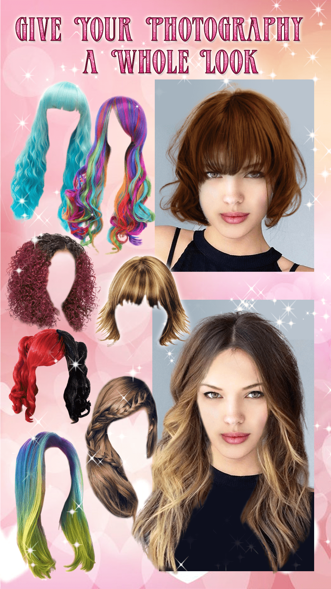اسکرین شات 6 برنامه Women HairStyles Photo Editor