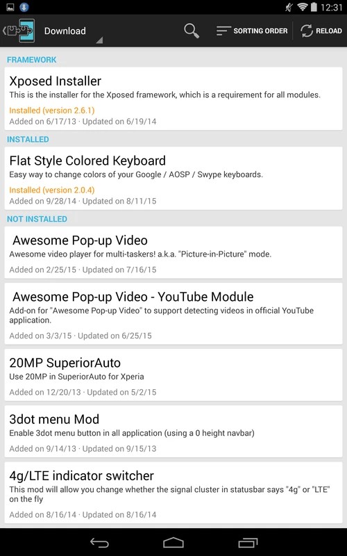 اسکرین شات 3 برنامه Xposed Installer APK