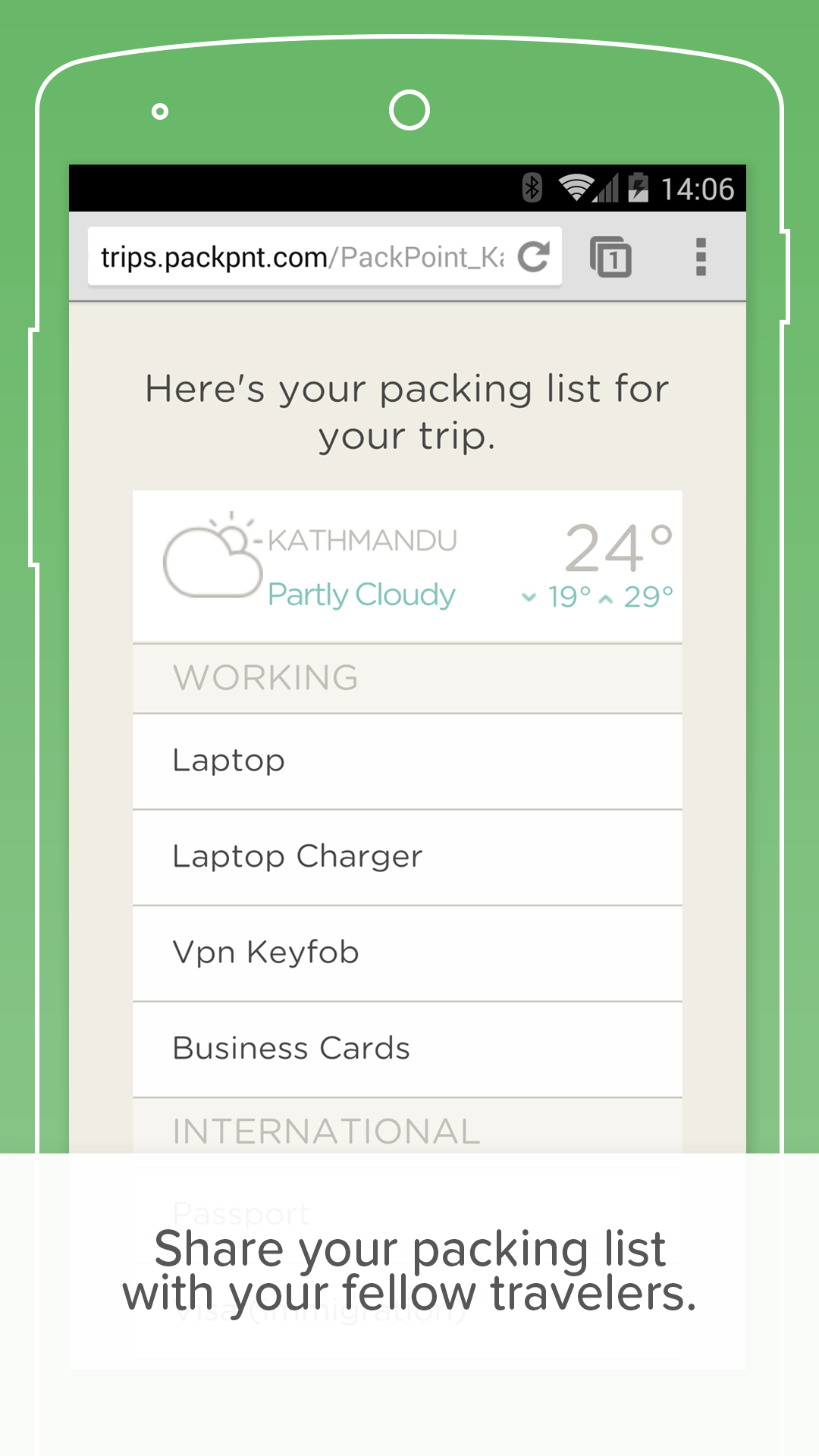 اسکرین شات برنامه PackPoint travel packing list 6