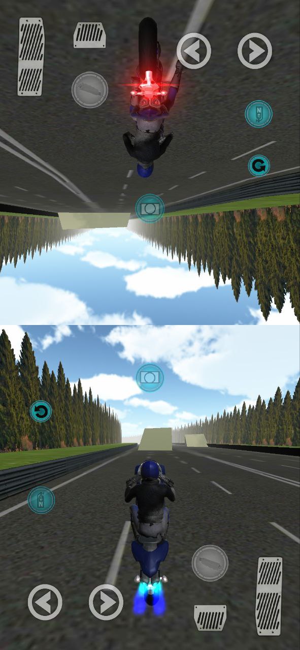 اسکرین شات 1 بازی Two Player Motorcycle Racing