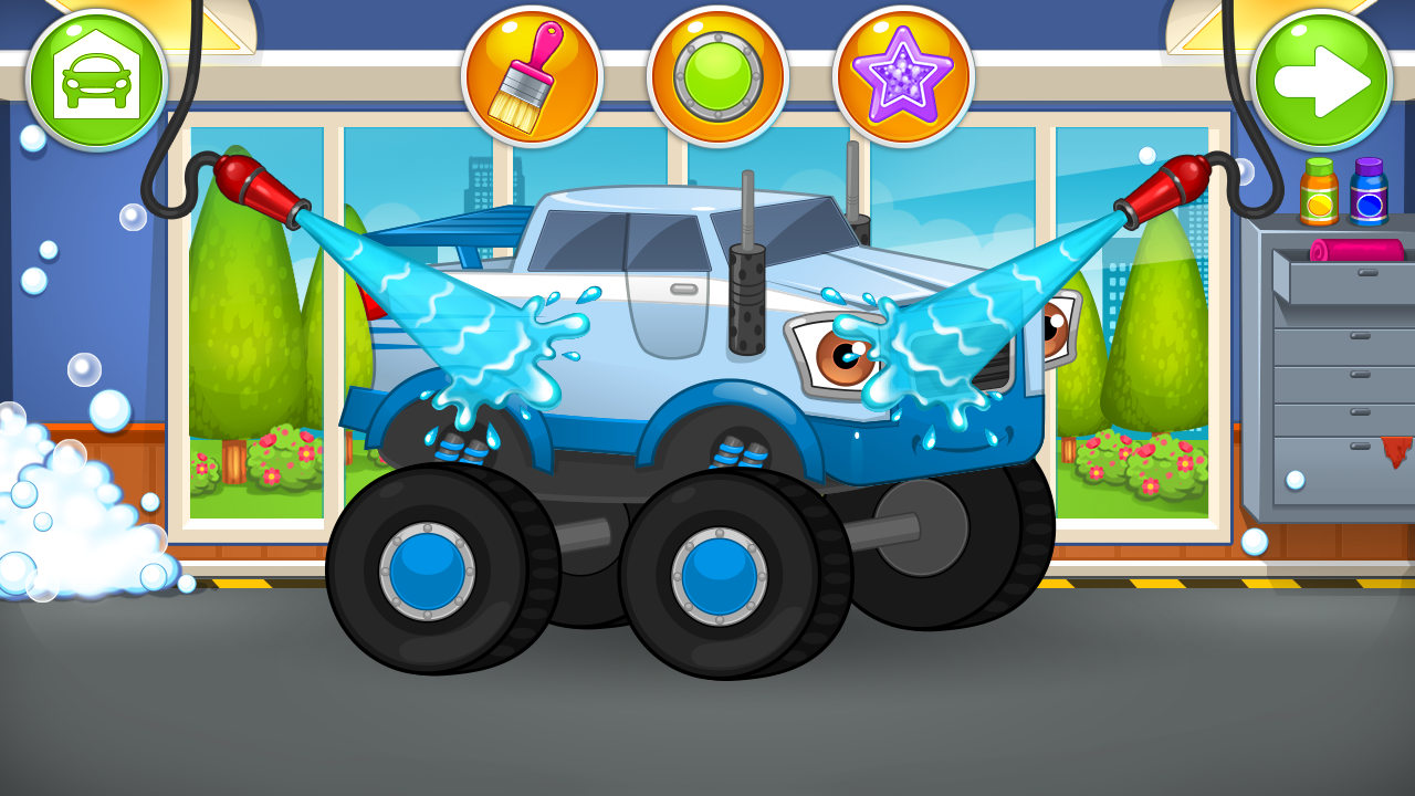 اسکرین شات 1 بازی Car Wash - Monster Truck
