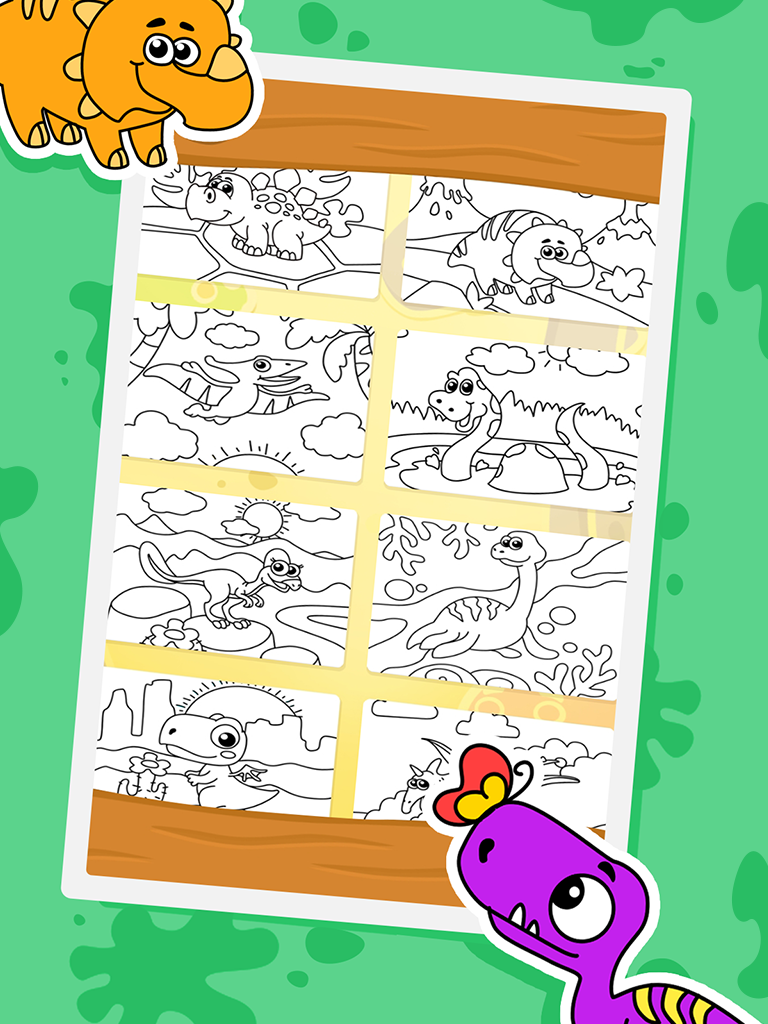 اسکرین شات 6 بازی Coloring dinosaurs