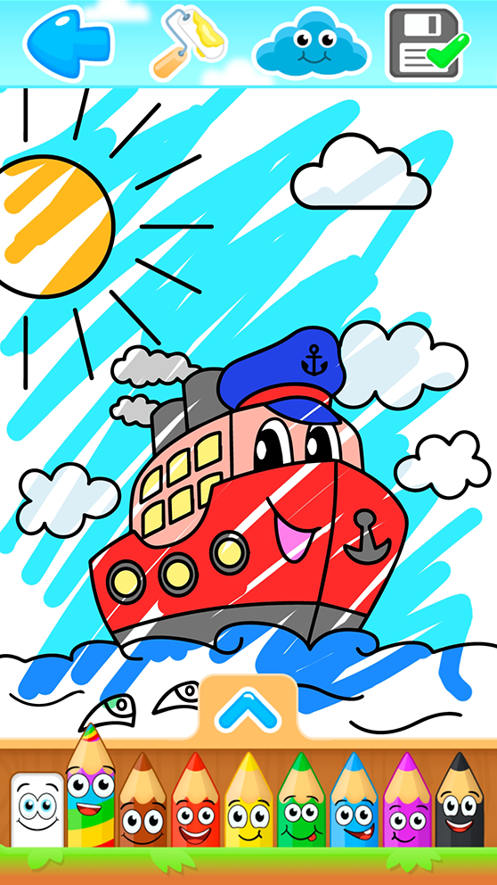اسکرین شات 5 بازی Transport coloring pages