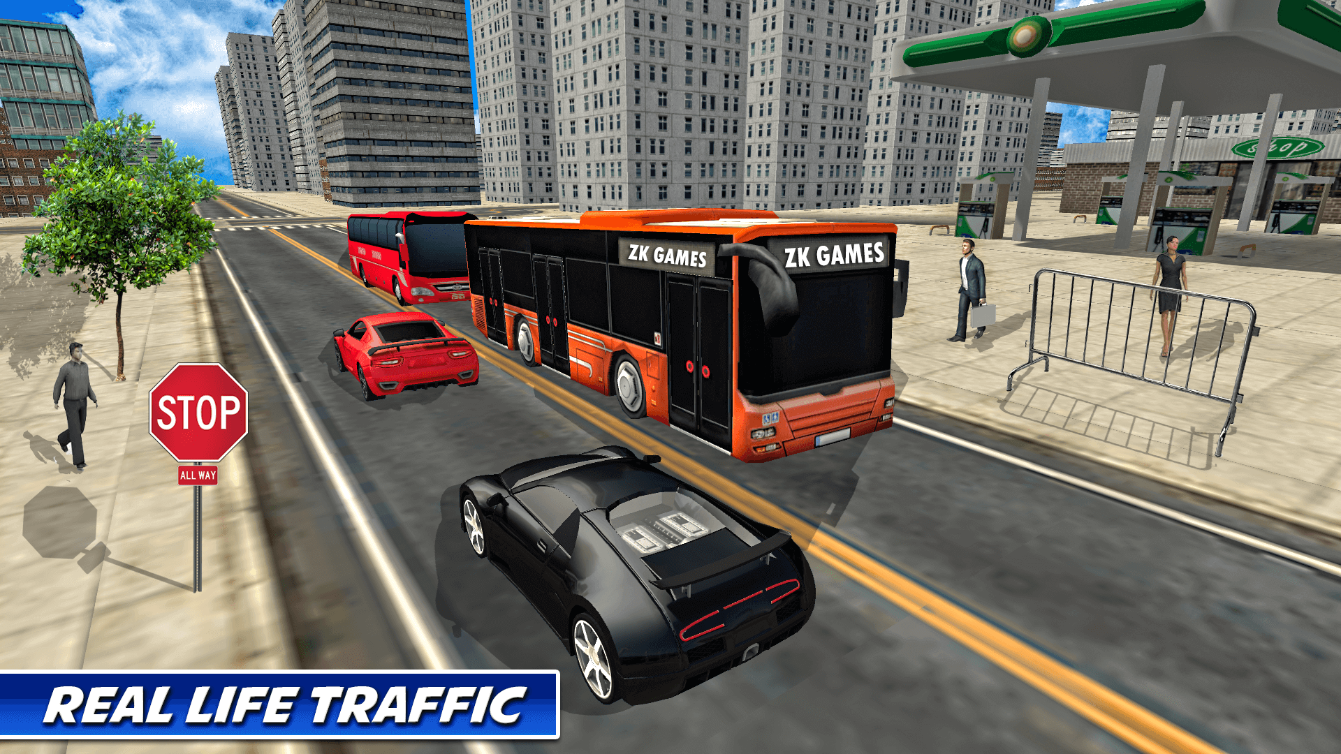 اسکرین شات 3 بازی Luxury Bus Coach Driving Game