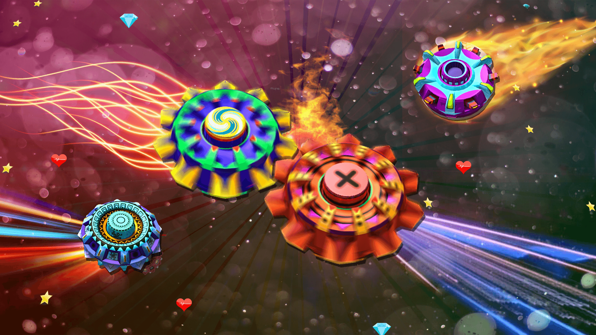 اسکرین شات 1 بازی Fidget Spinner Fight.io Game