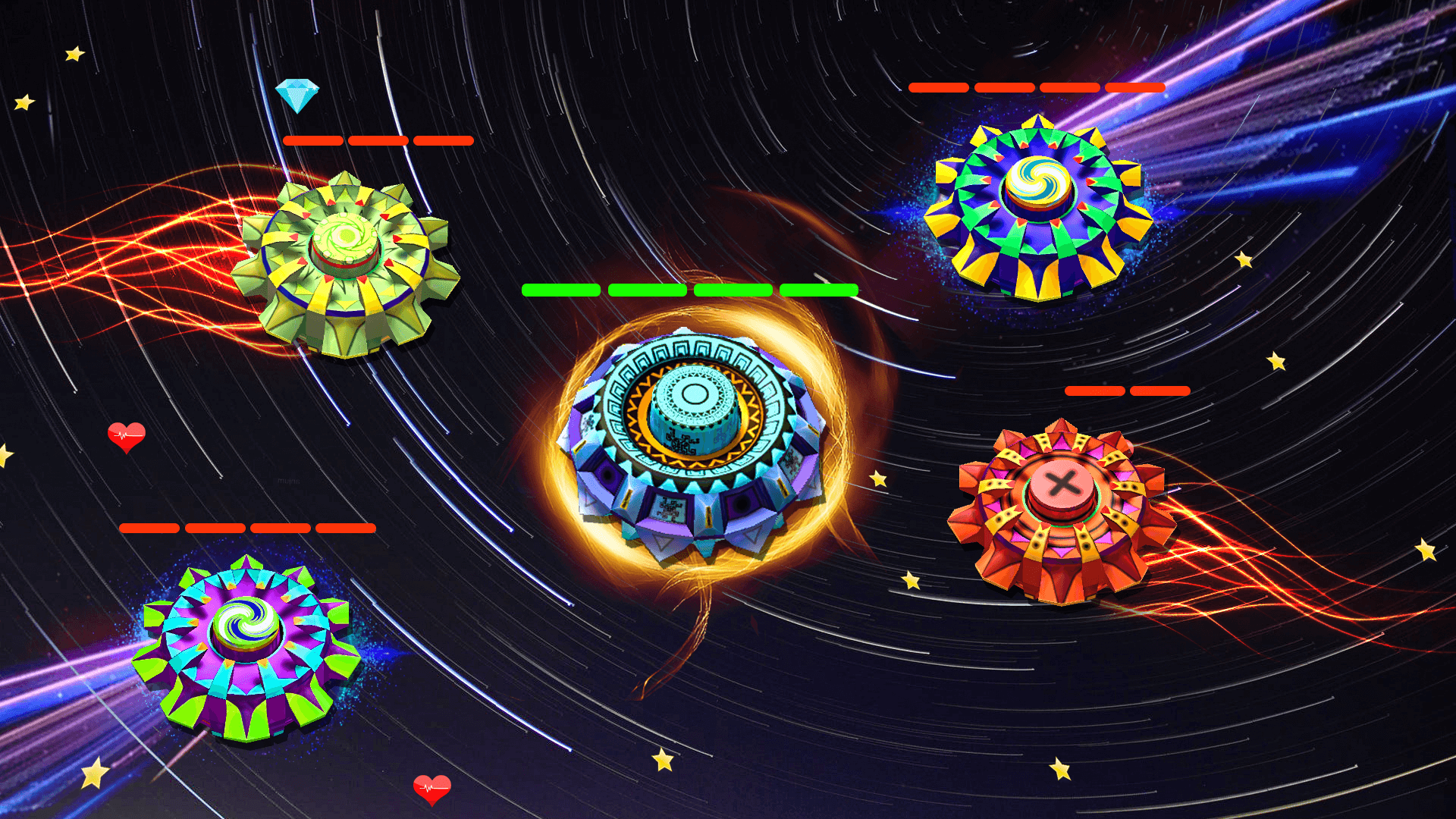اسکرین شات 2 بازی Fidget Spinner Fight.io Game