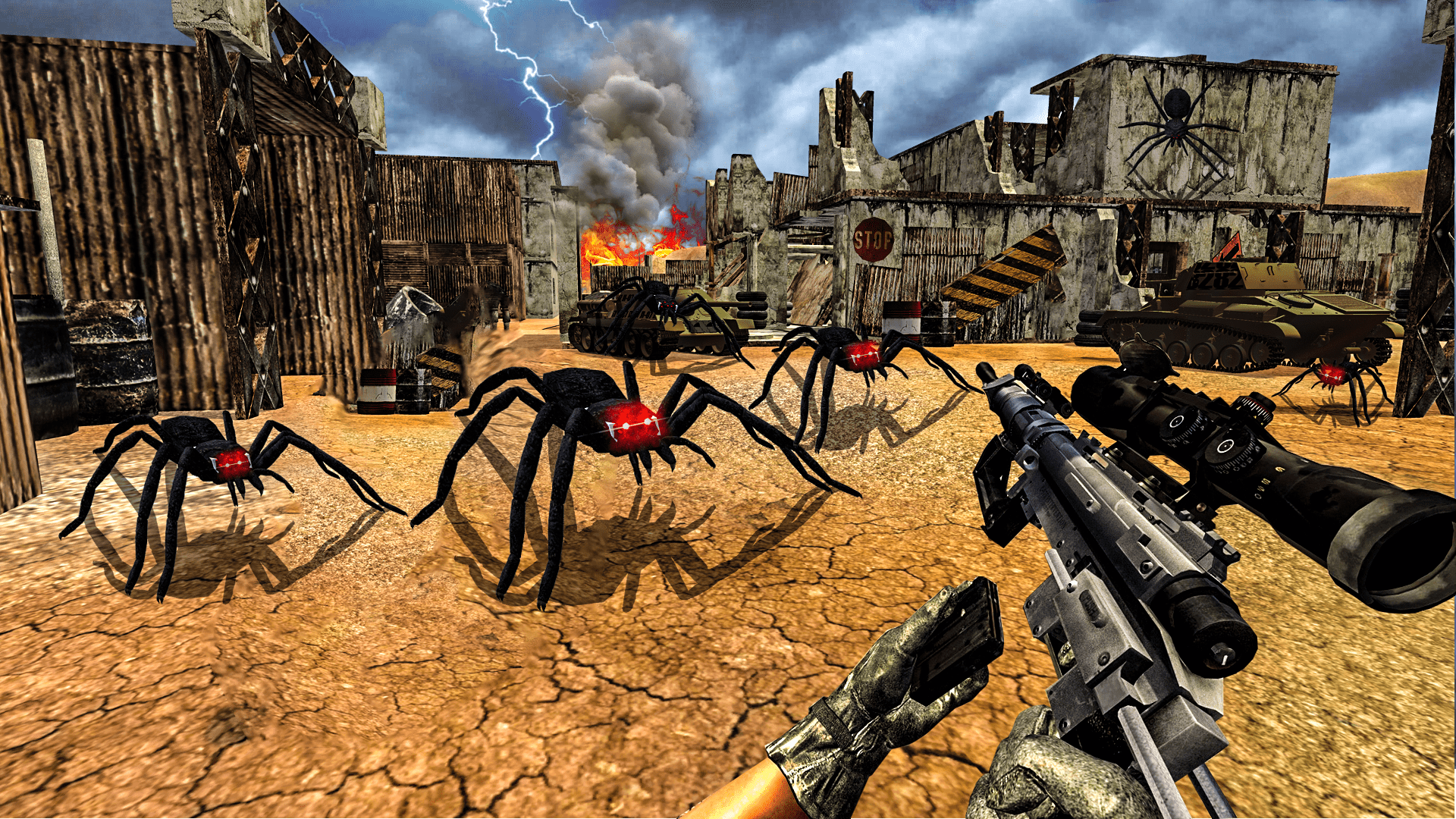 اسکرین شات 2 بازی Monster Spider Hunter 3D Game