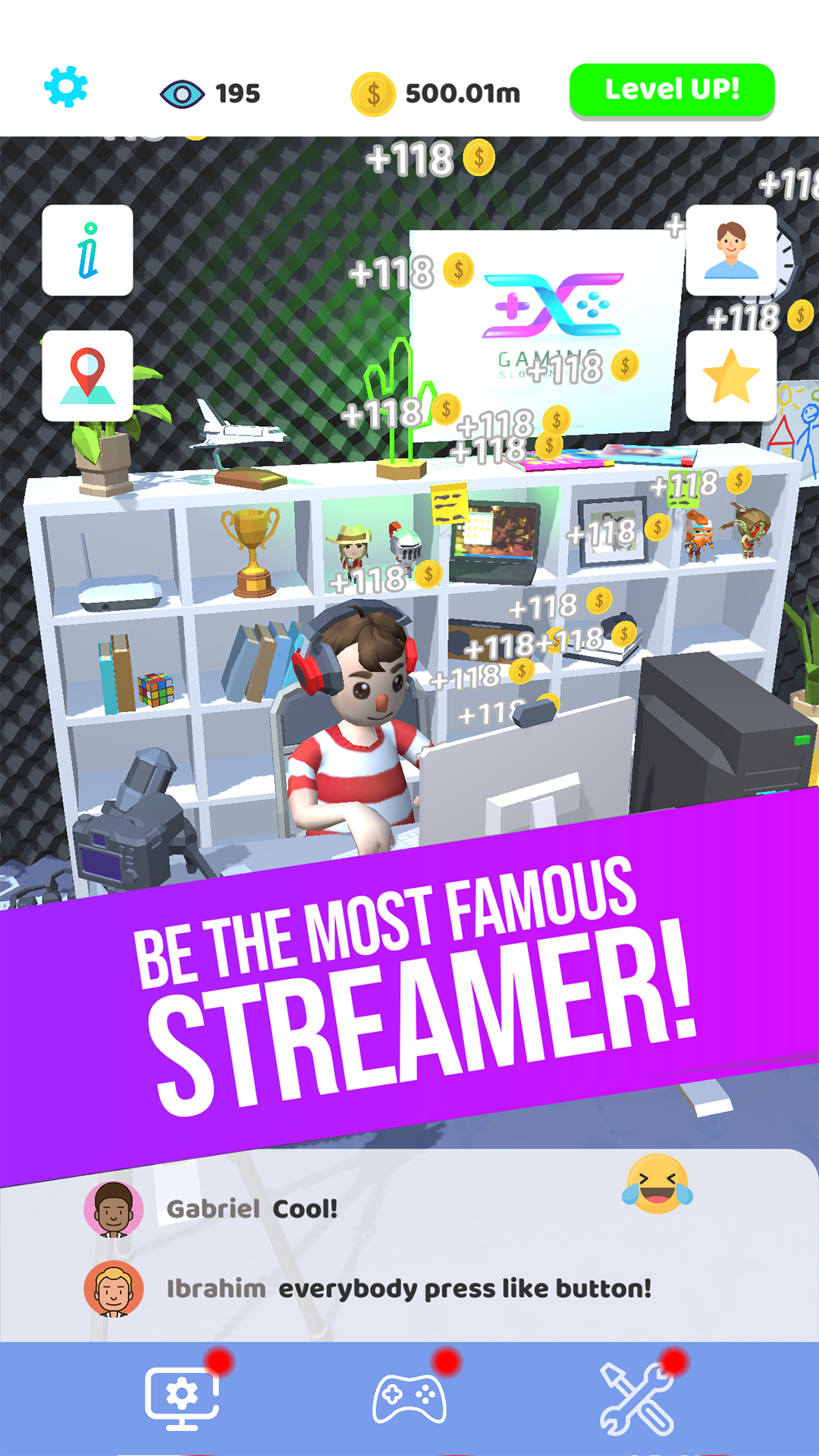 اسکرین شات 1 بازی Idle Streamer!