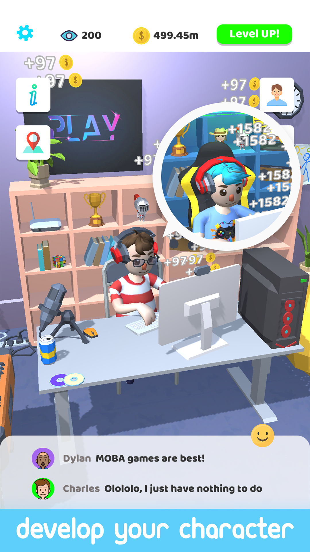 اسکرین شات 4 بازی Idle Streamer!