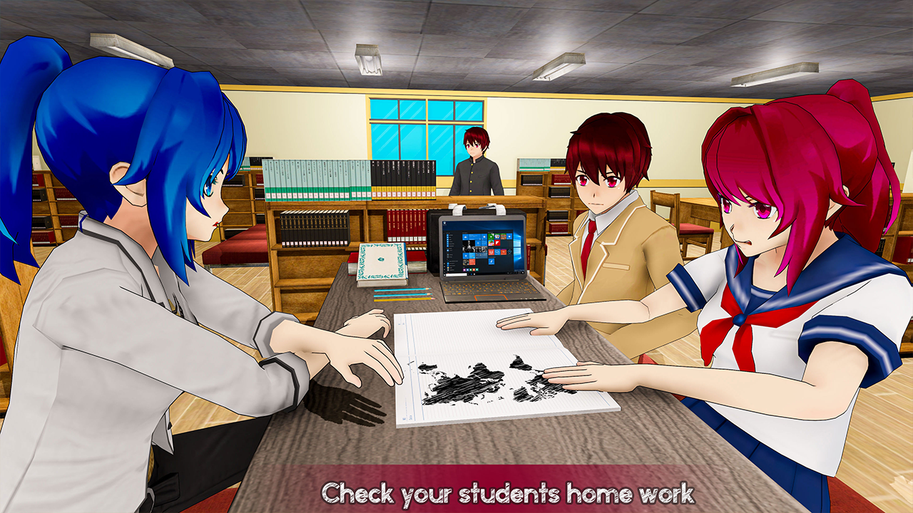 اسکرین شات 5 بازی Anime Girl School Teacher 3D