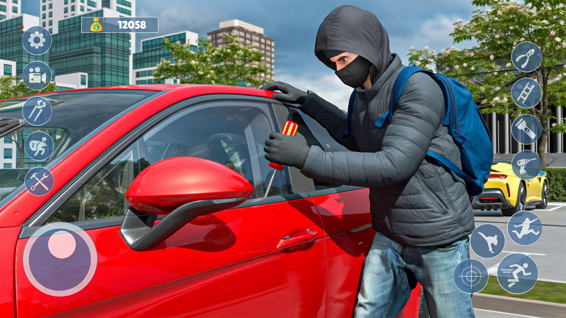 اسکرین شات 2 برنامه Crime-City Robbery Thief Sim