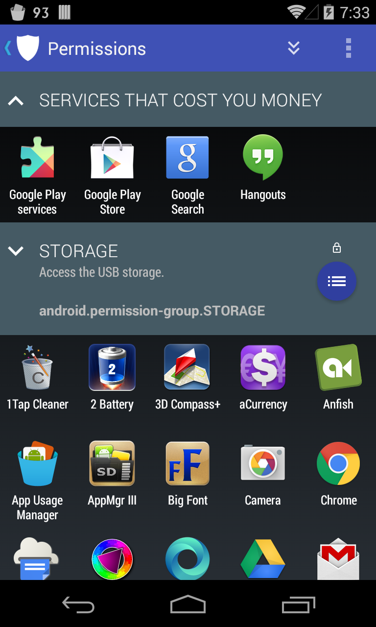 اسکرین شات 1 برنامه aSpotCat - Permission Checker