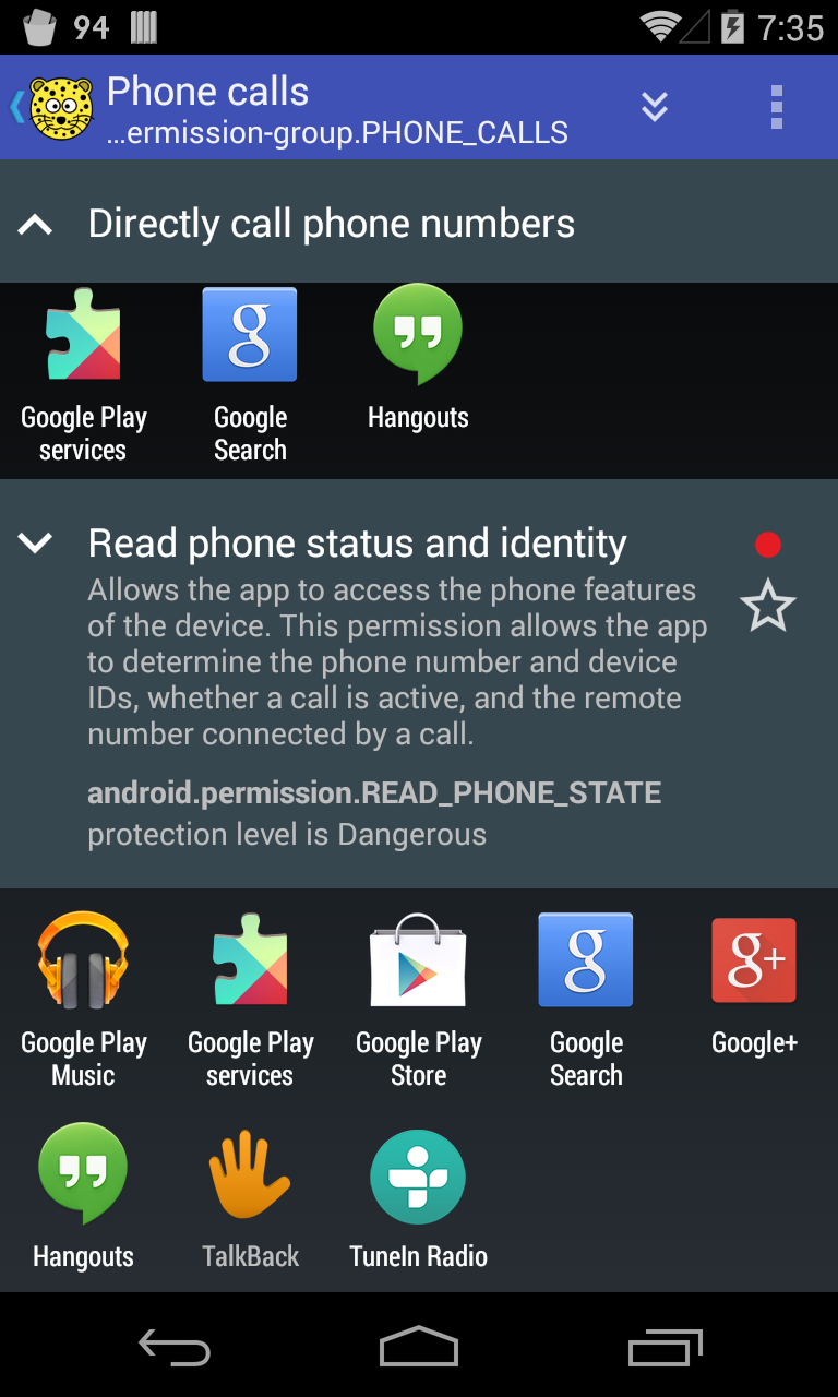 اسکرین شات 6 برنامه aSpotCat - Permission Checker