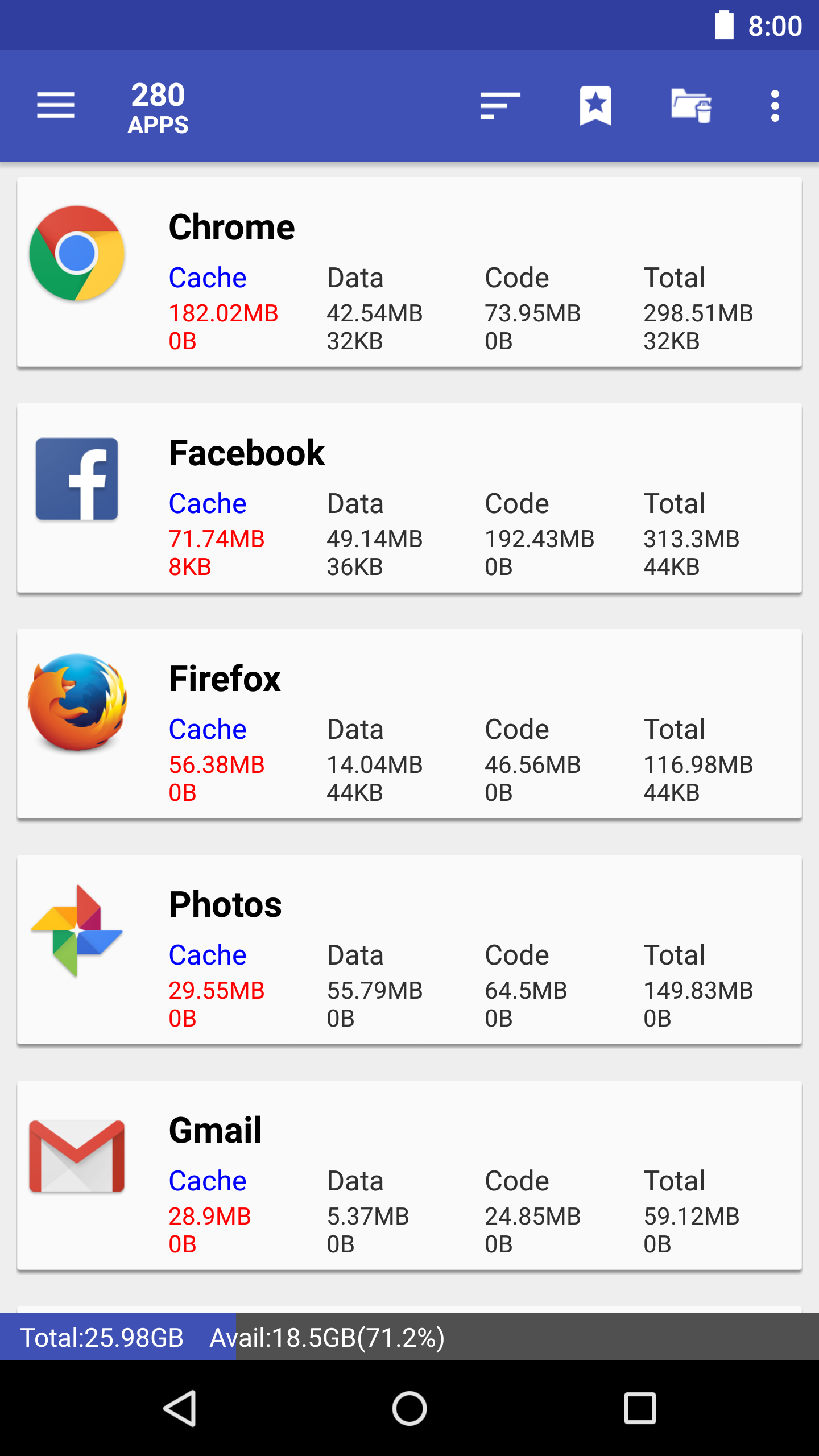 اسکرین شات 2 برنامه 1Tap Cleaner (clear cache)