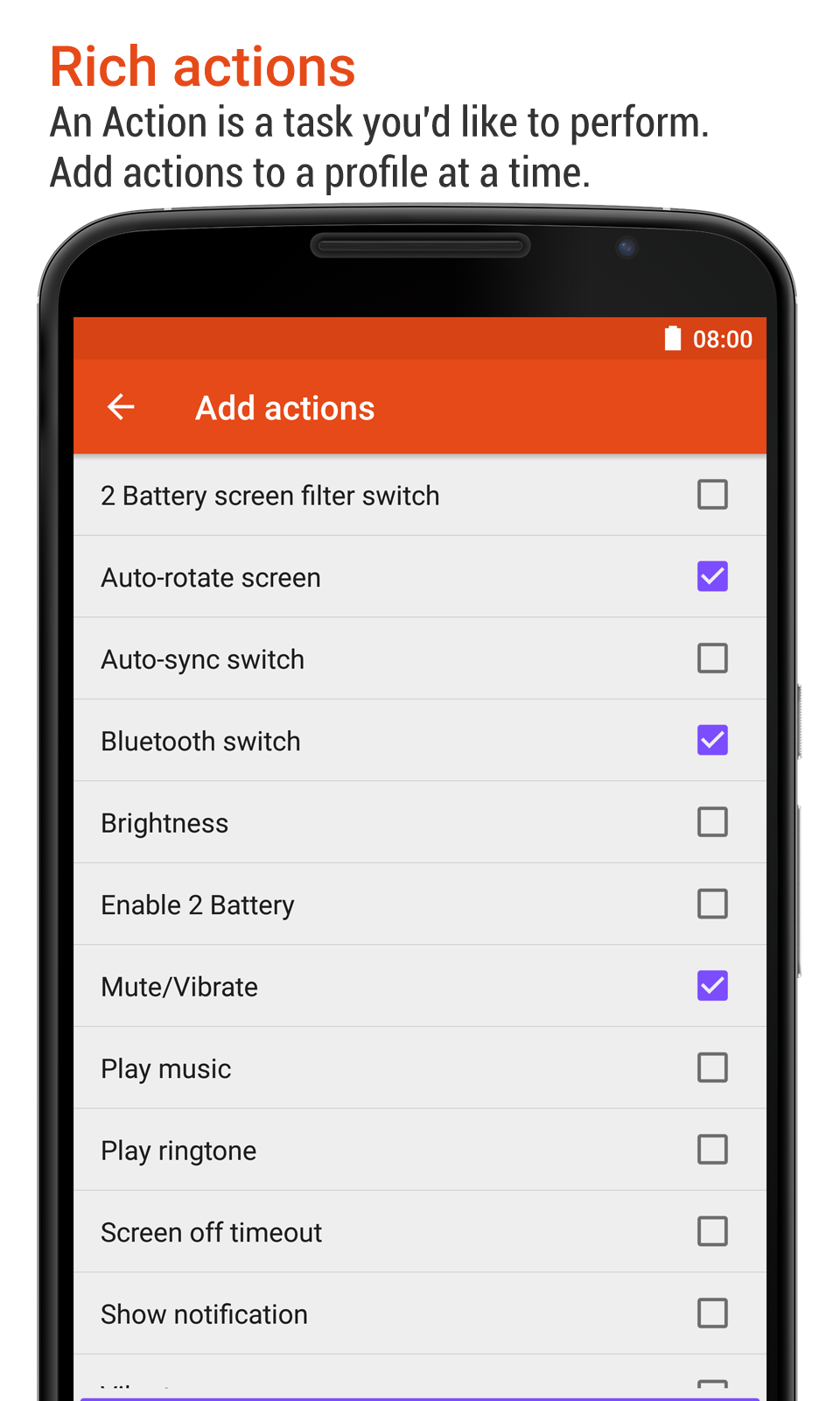 اسکرین شات 4 برنامه aProfiles - Auto tasks
