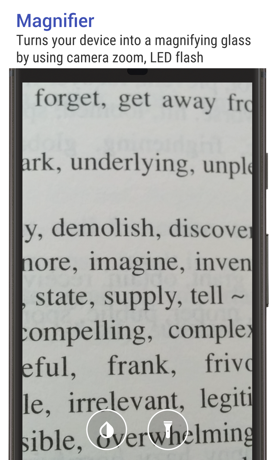 اسکرین شات 4 برنامه Big Font (change font size)