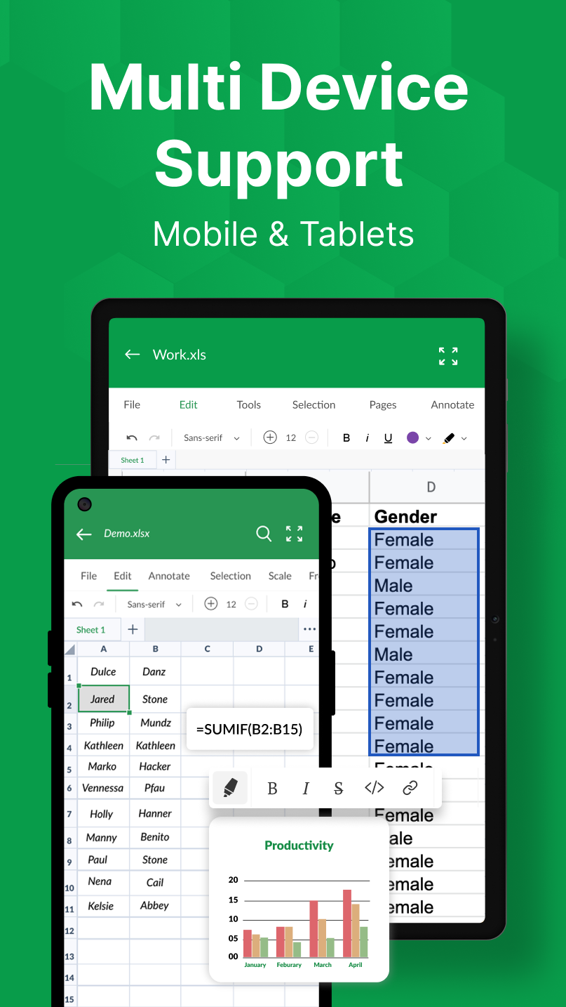 اسکرین شات 8 برنامه XLSX Reader: XLS Viewer Editor