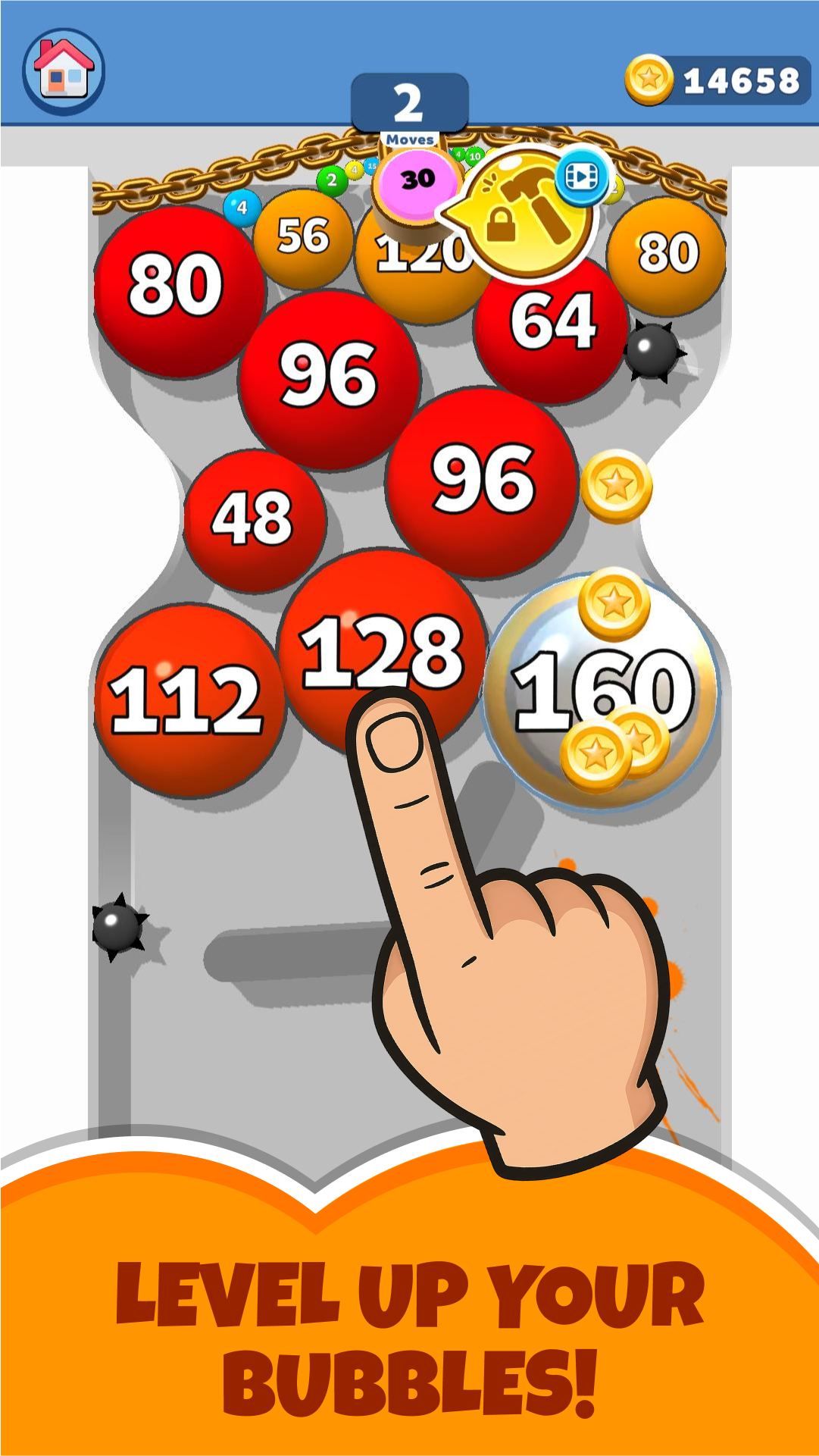 اسکرین شات 2 بازی Puff Up - Balloon puzzle game