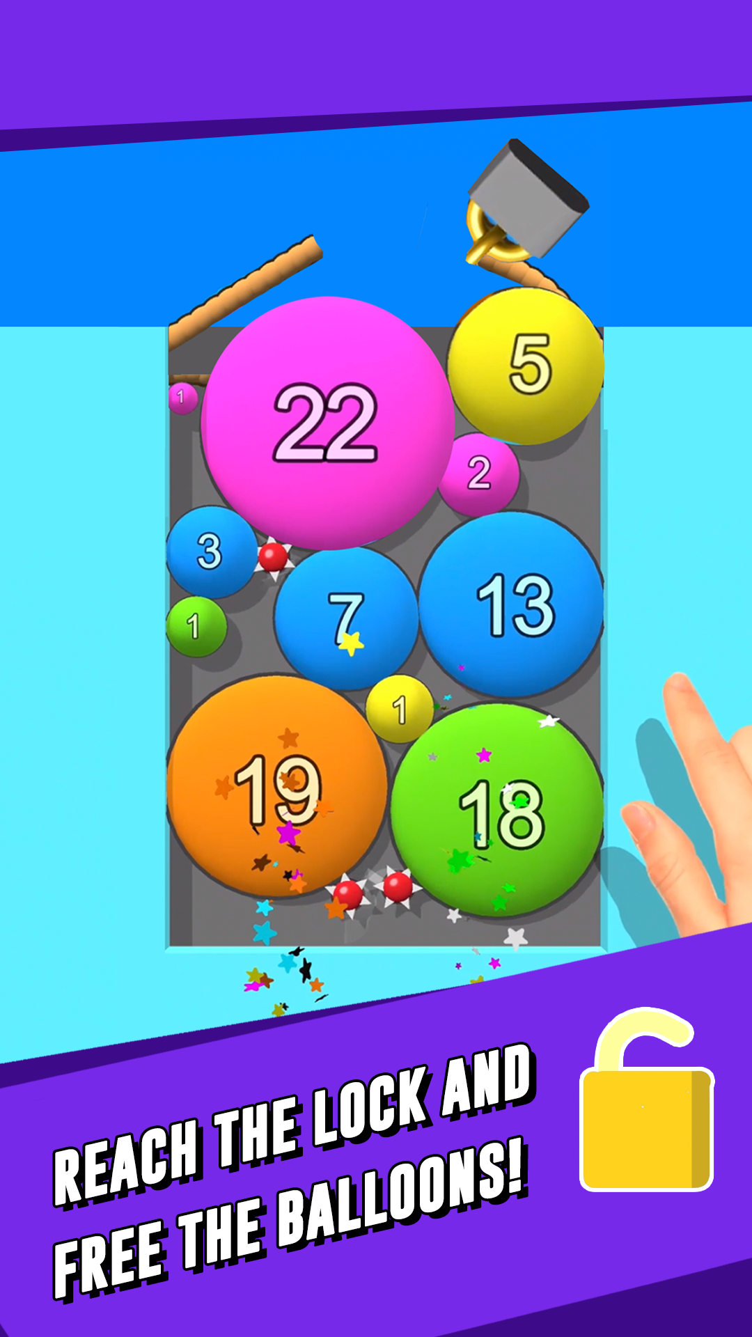 اسکرین شات 3 بازی Puff Up - Balloon puzzle game