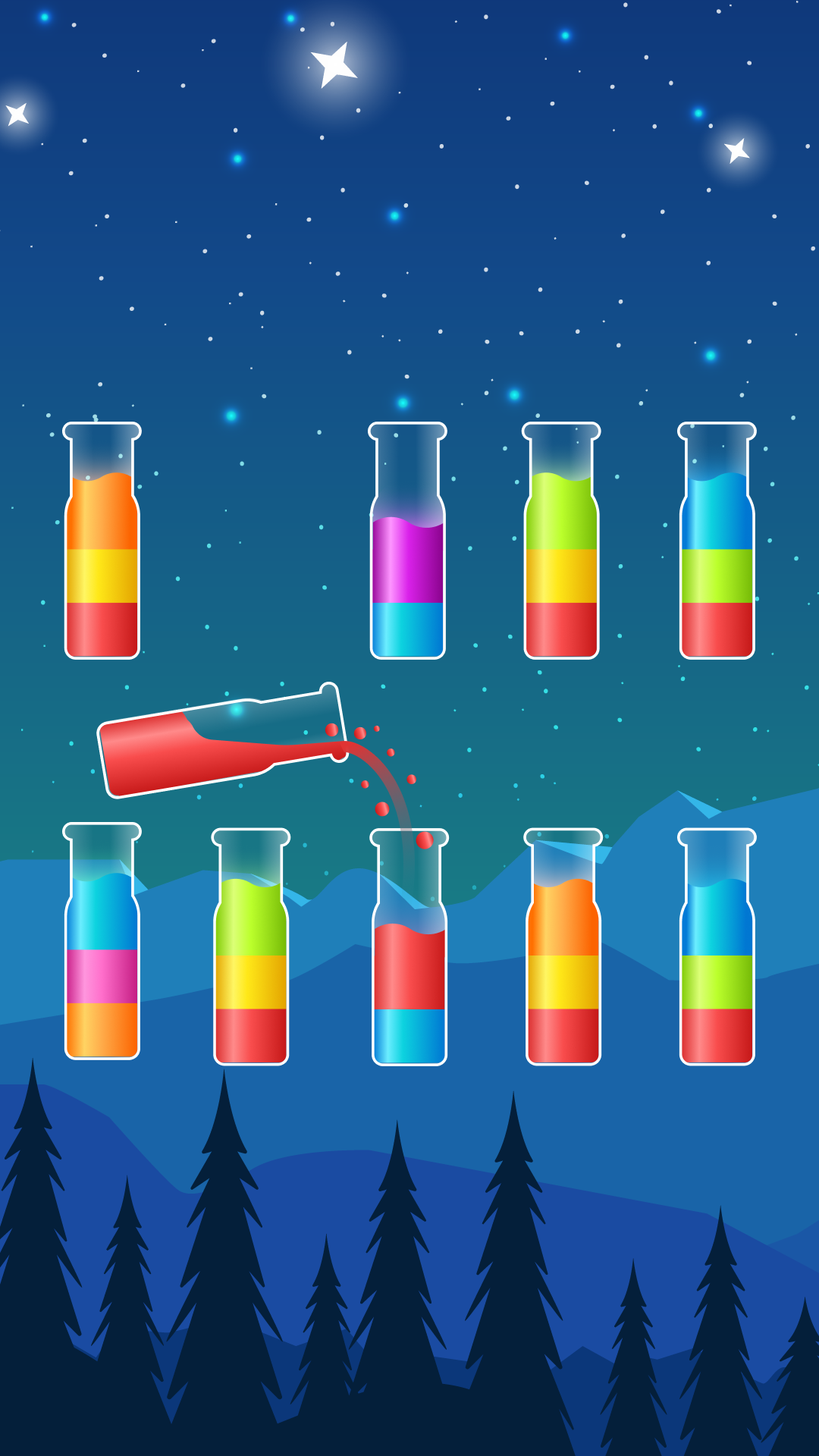 اسکرین شات 1 بازی Water Sort Puzzle Color Game